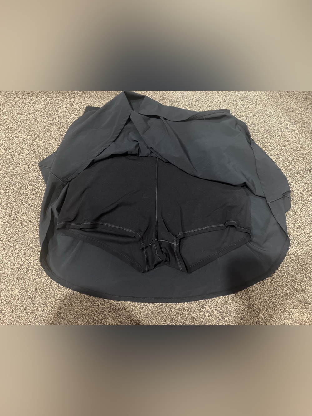 aerie Black Flowy Athletic Skort - Picture 2 of 3